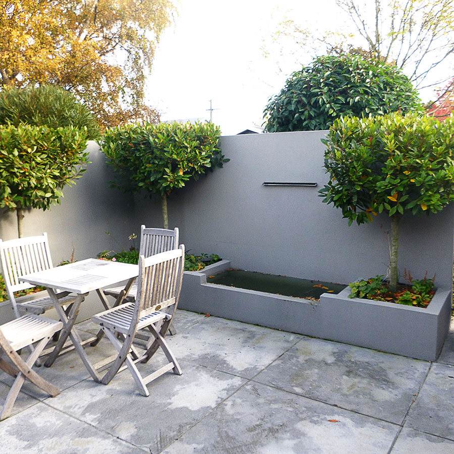 Courtyard water feature